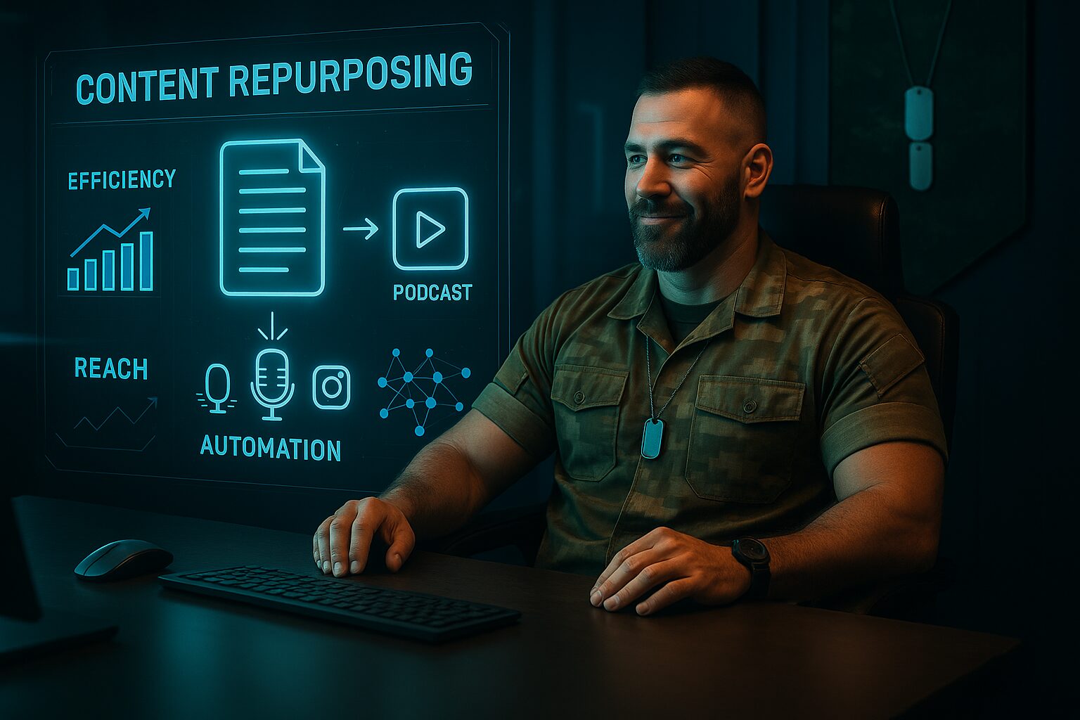 Repurpose like a Pro: Unleashing the Content Alchemy for Military Entrepreneurs