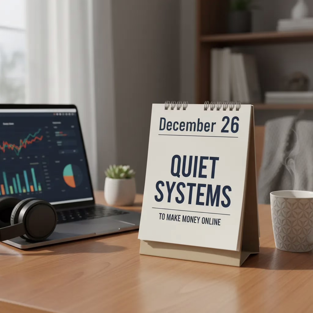 December 26: Quiet Systems to Make Money Online
