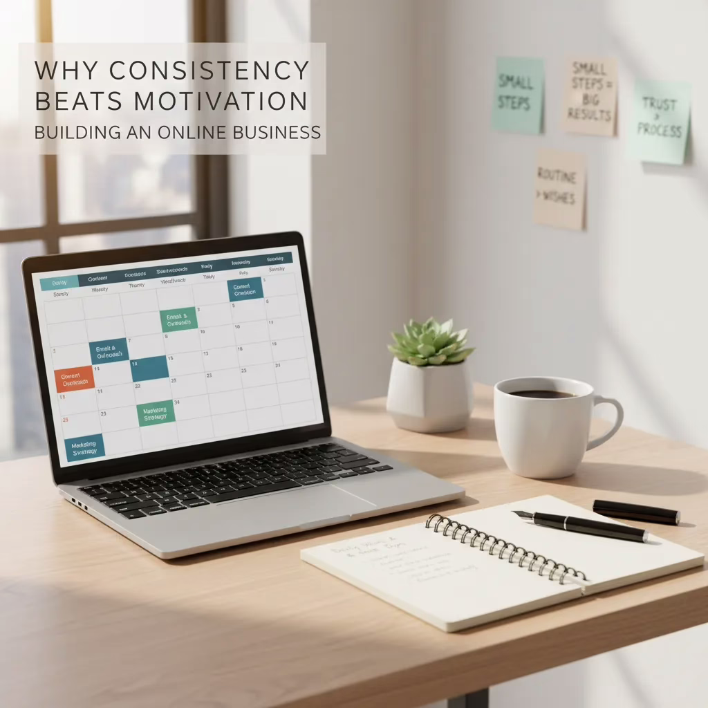 Why Consistency Beats Motivation When Building an Online Business