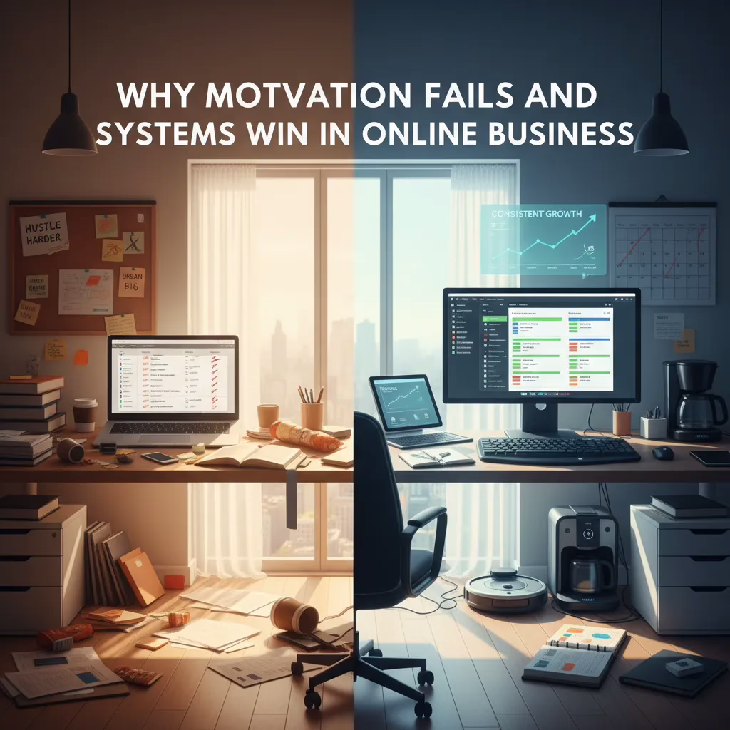 Why Motivation Fails and Systems Win in Online Business