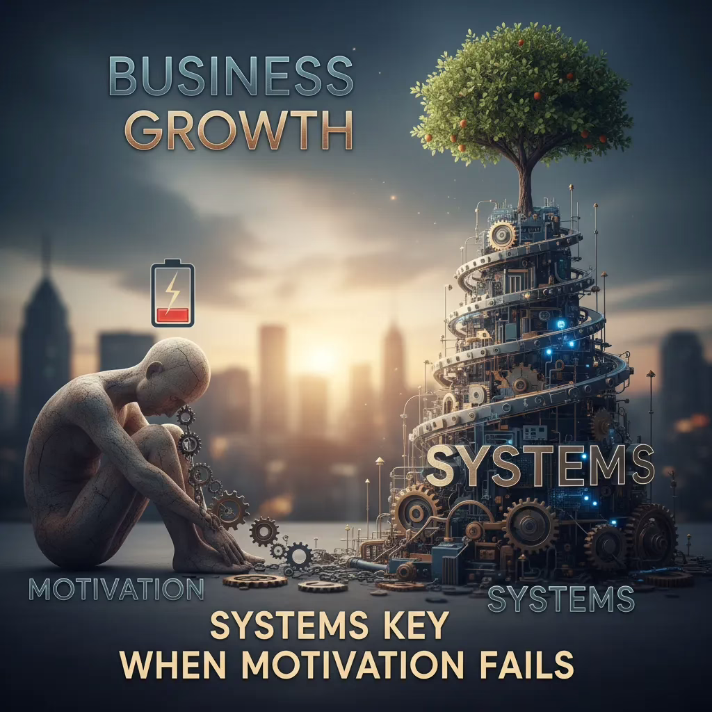 Business Growth: Systems Key When Motivation Fails