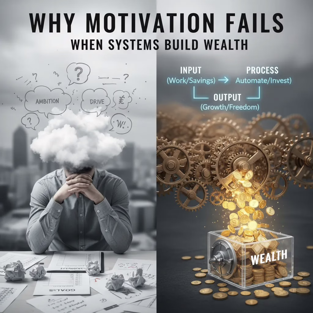 Why Motivation Fails When Systems Build Wealth