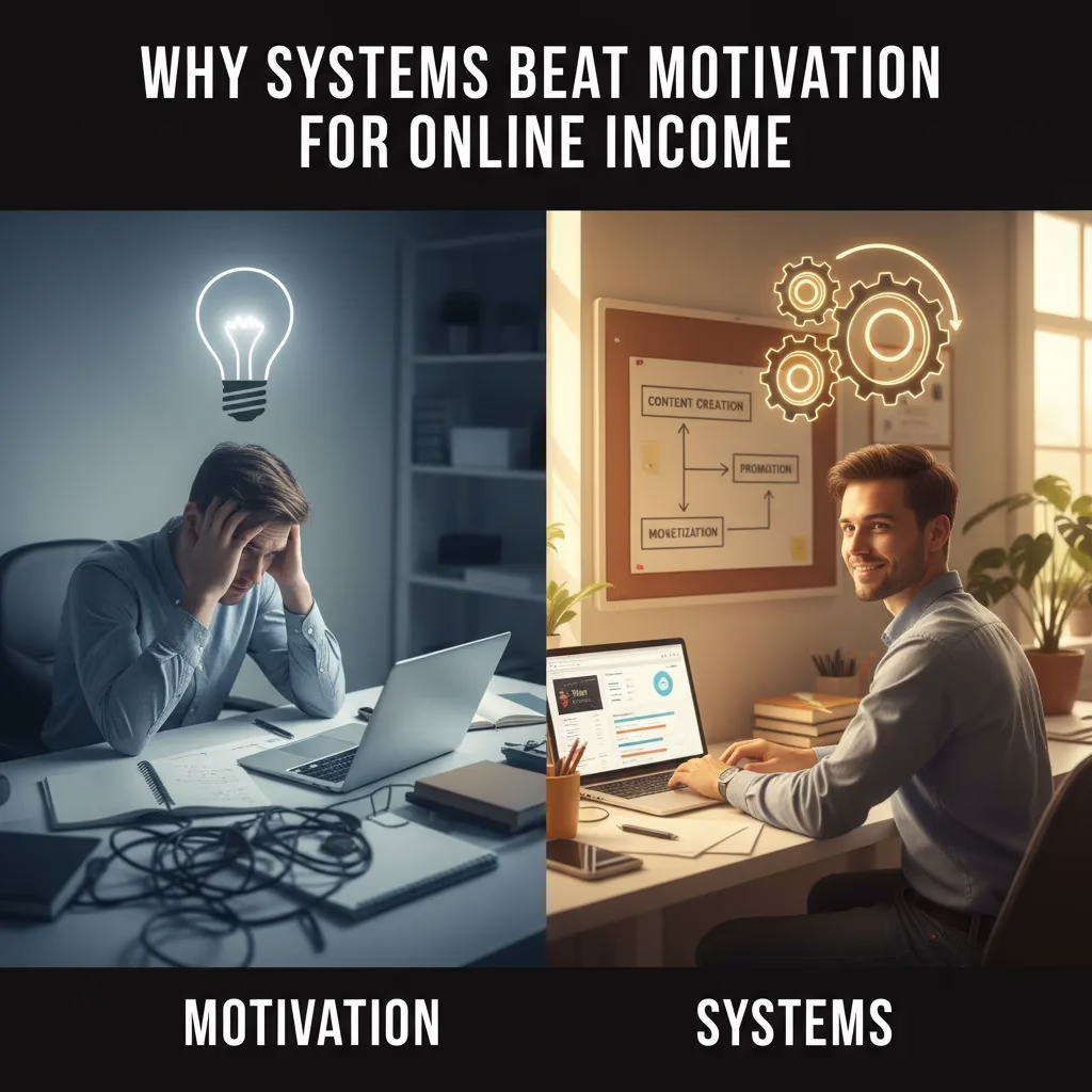 Why Systems Beat Motivation for Online Income