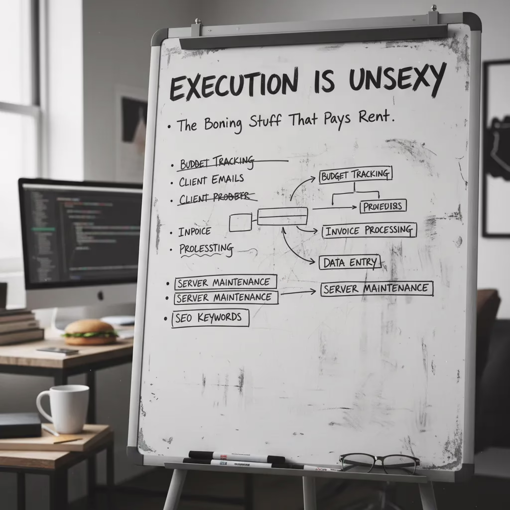 Execution Is Unsexy: The Boring Stuff That Pays Rent