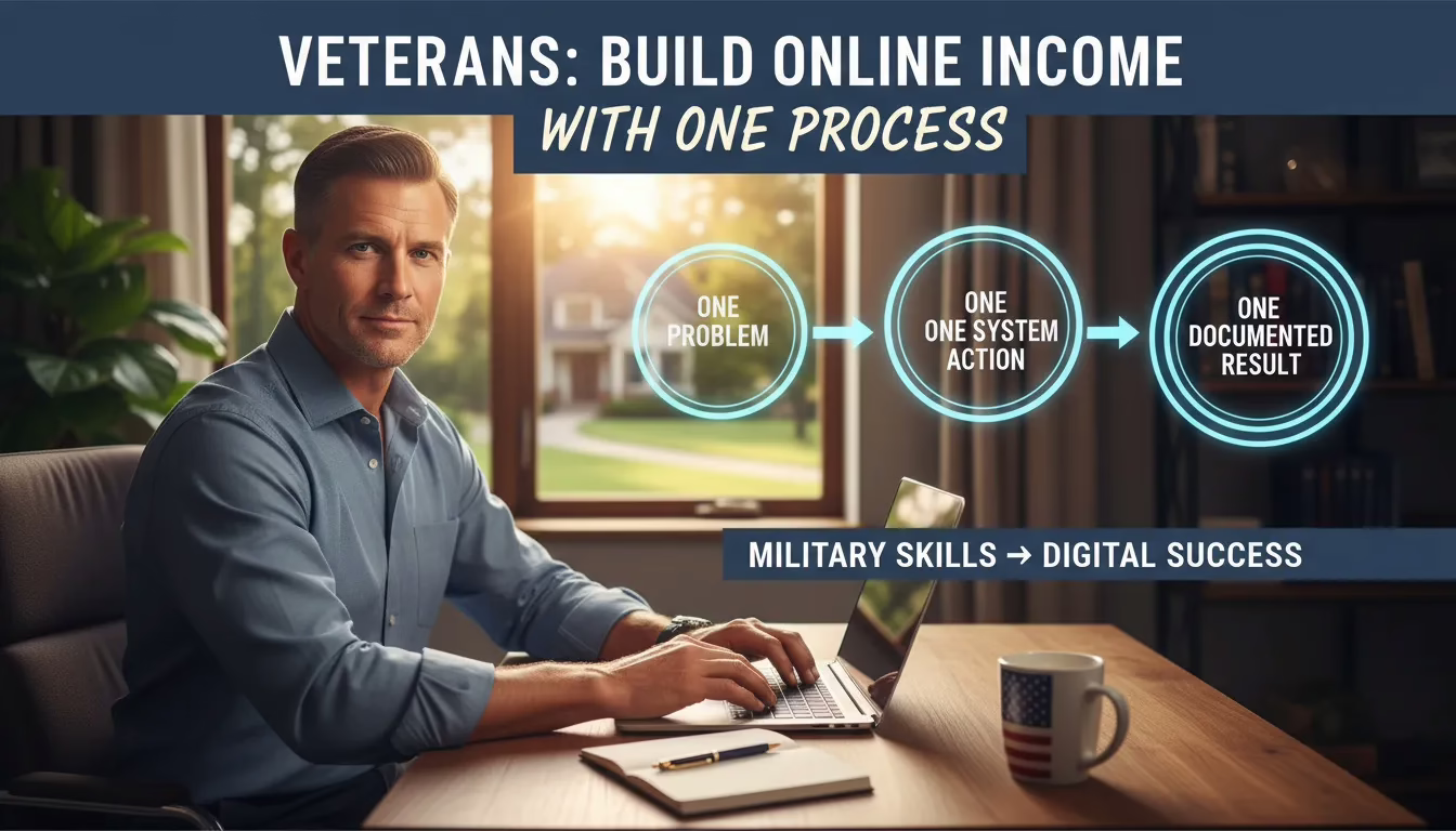 Veterans: Build Online Income with One Process