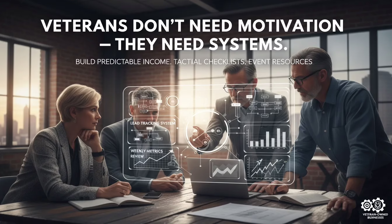 Veterans Don’t Need Motivation β They Need Systems