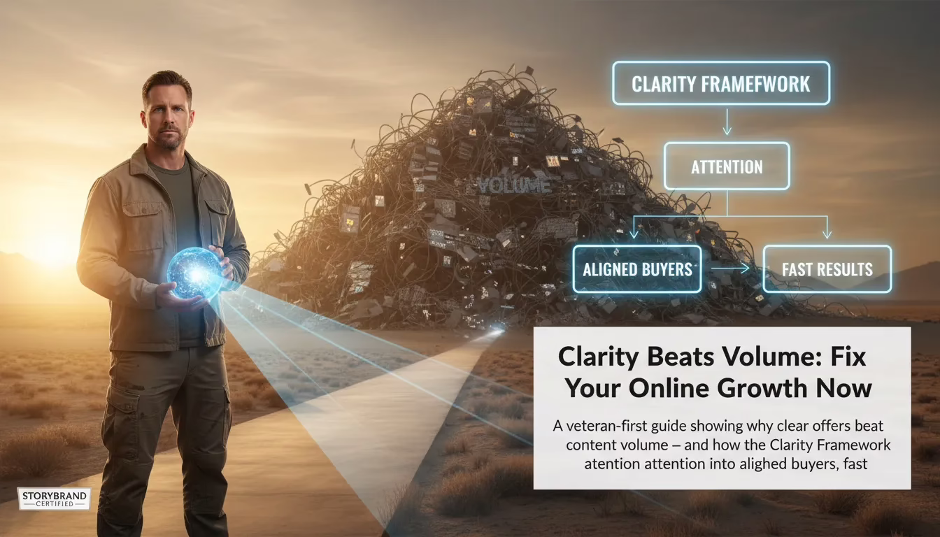 Clarity Beats Volume: Fix Your Online Growth Now