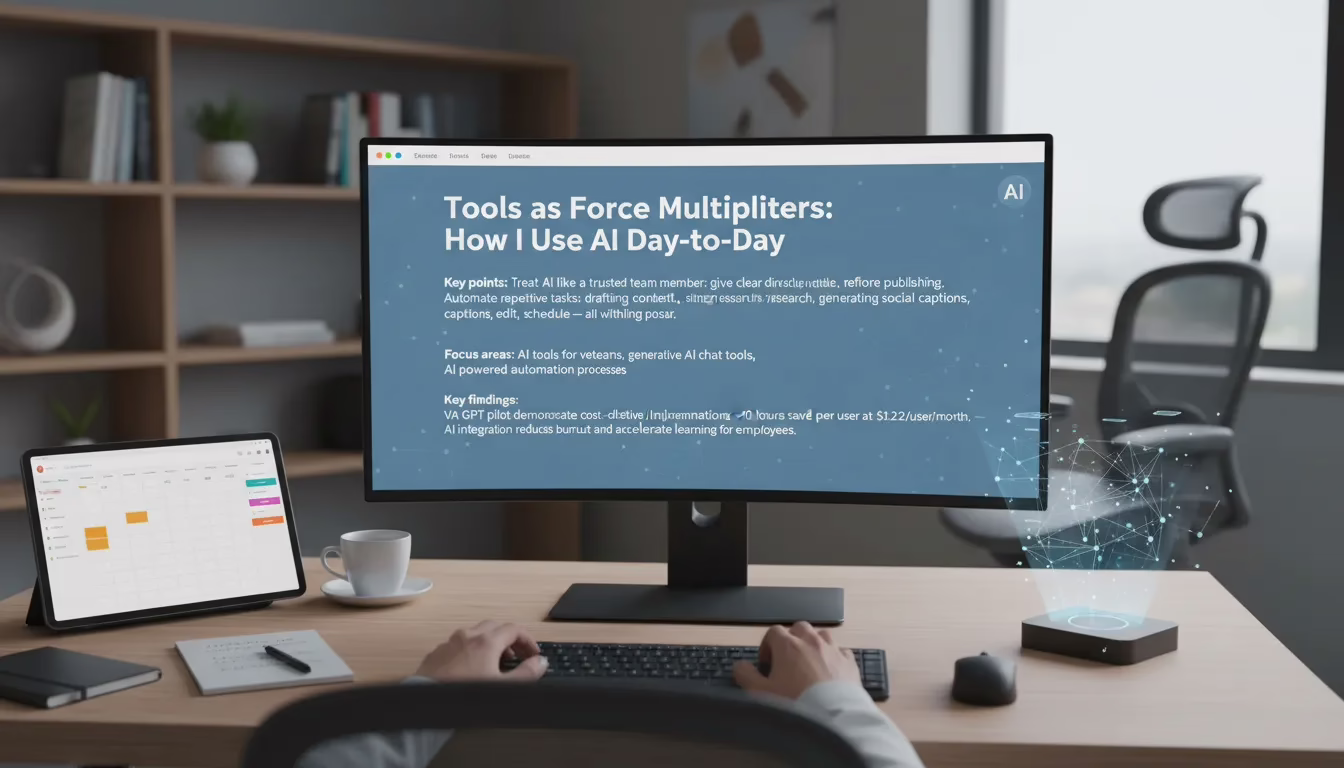 Playbook: A Day in My Veteran-Led AI Operation