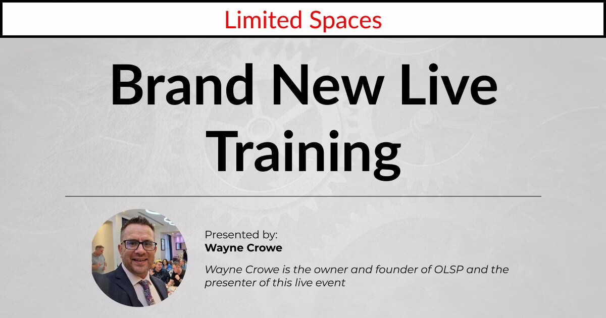 LIVE TRAINING: The ONE Method That Changes Everything LIVE ON MARCH 12 THURSDAY, MARCH 12, 2026 4PM UK/12PM EST Brand New Live Training – Limited Spaces